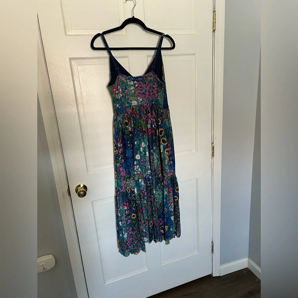 Blackmilk Klimt Collage Pink Sheer Midaxi Dress - Picture 3 of 5